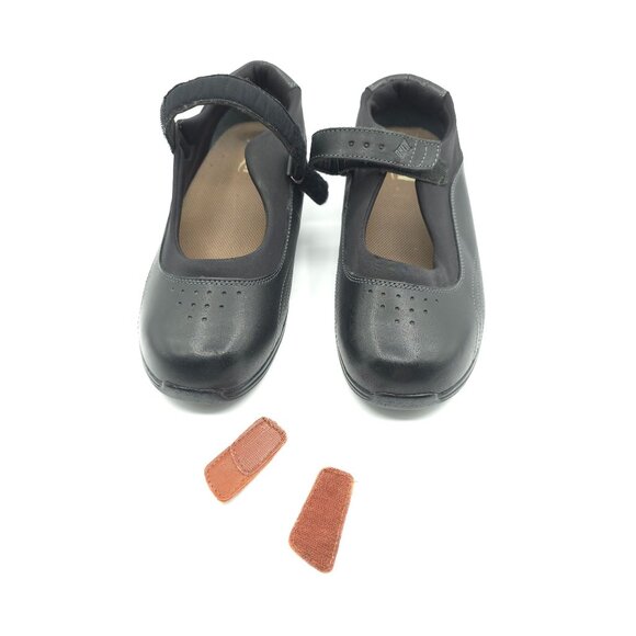 Drew Women's Black Leather Mary Jane Shoes Size 8.5WW - Picture 5 of 10